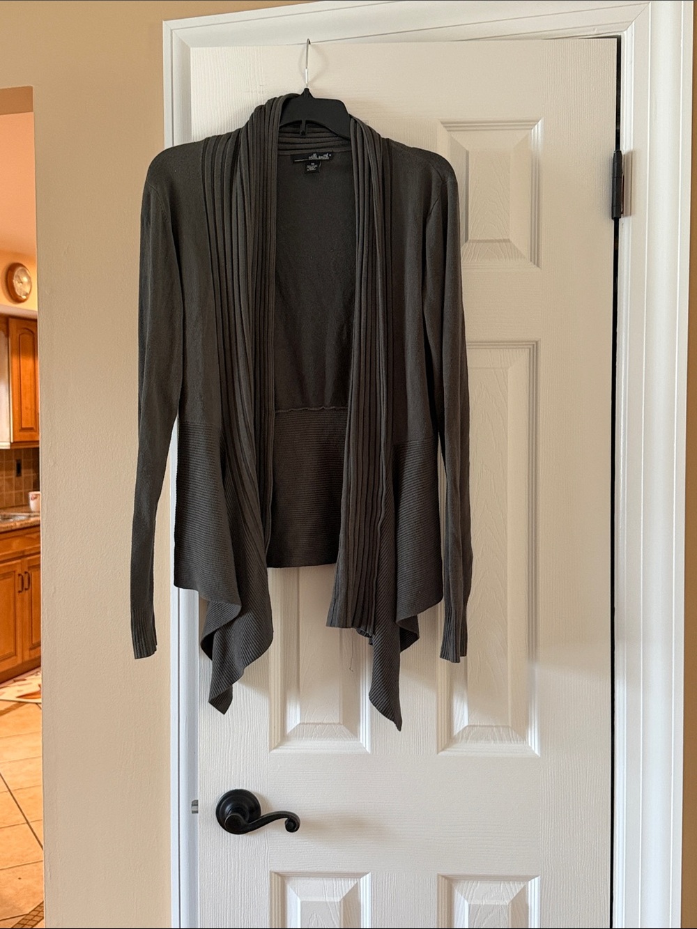 Willi Smith Draped Open-Front Cardigan - Picture 2 of 3